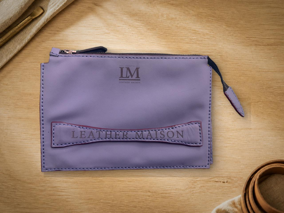 Steel Blue Clutch, lifestyle shot, table setting