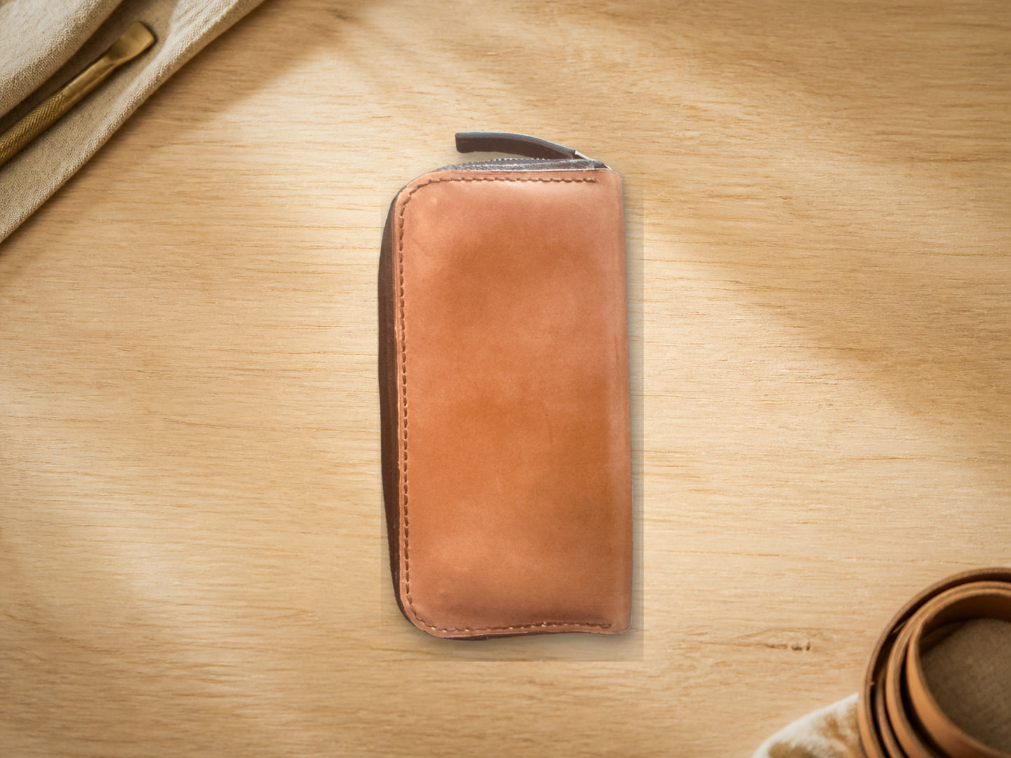 Leather Maison Zipper Wallet