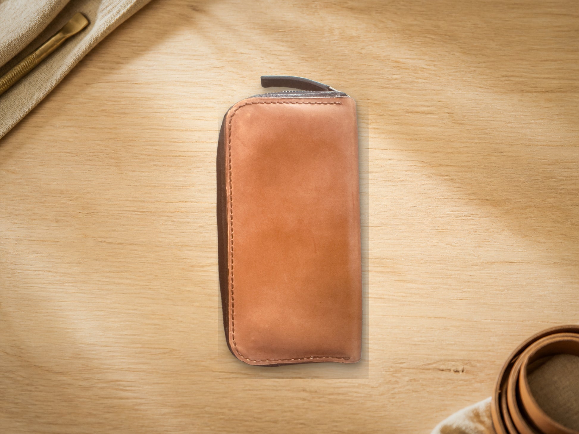 Leather Maison Zipper Wallet