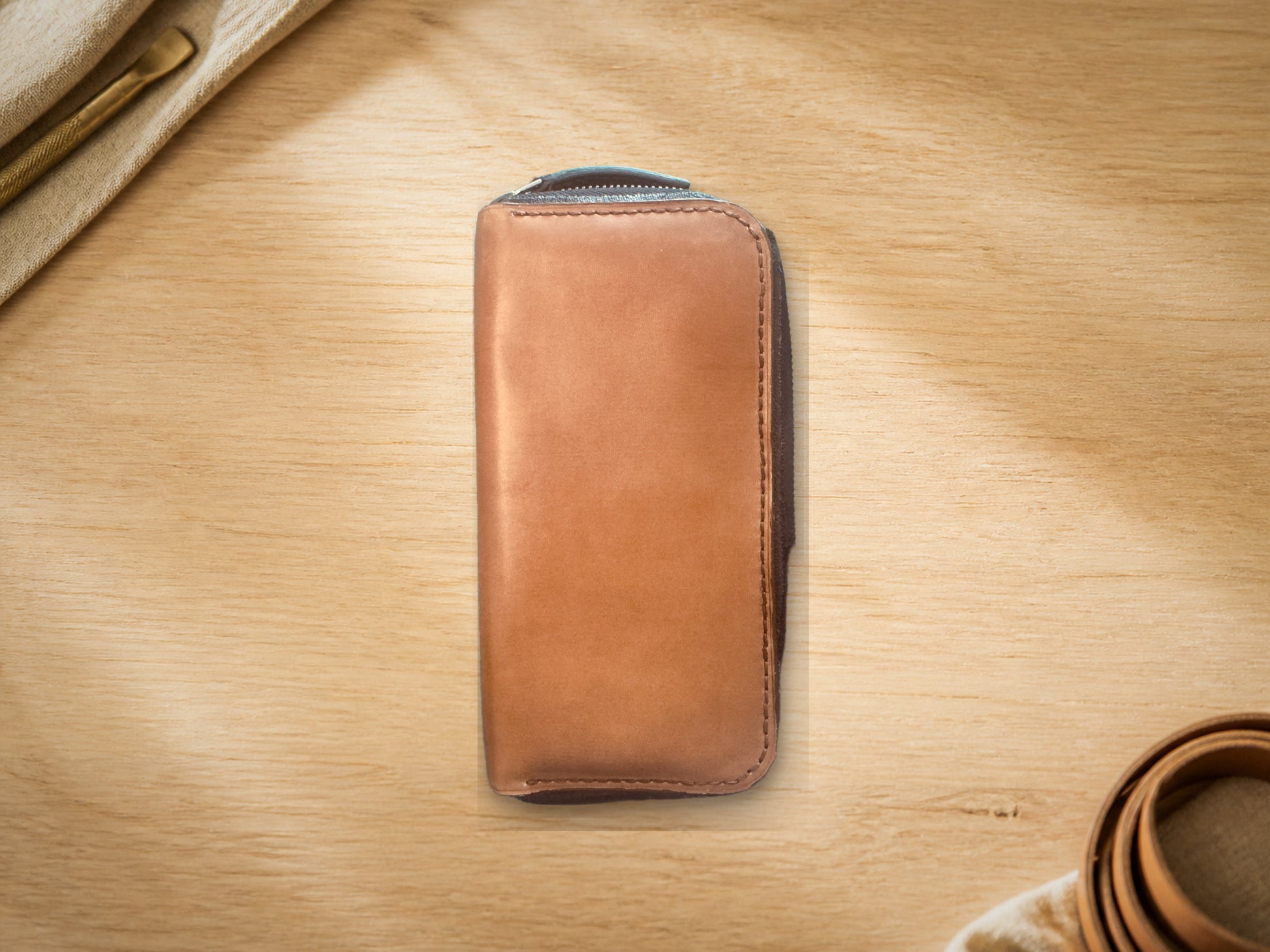 Leather Maison Zipper Wallet