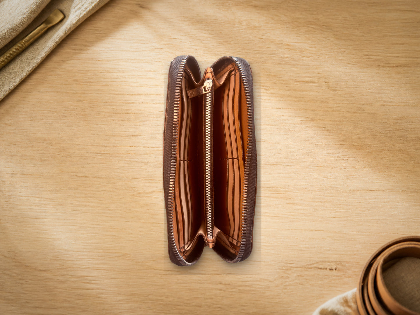 Leather Maison Zipper Wallet